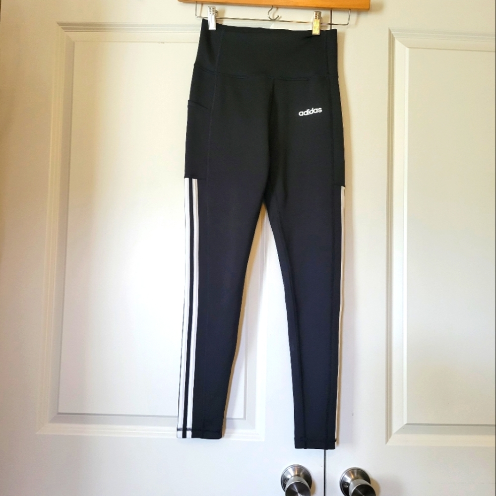 Adidas Ladies' High Waist 7/8 3-Stripe Active Tight W/ Pocket F21